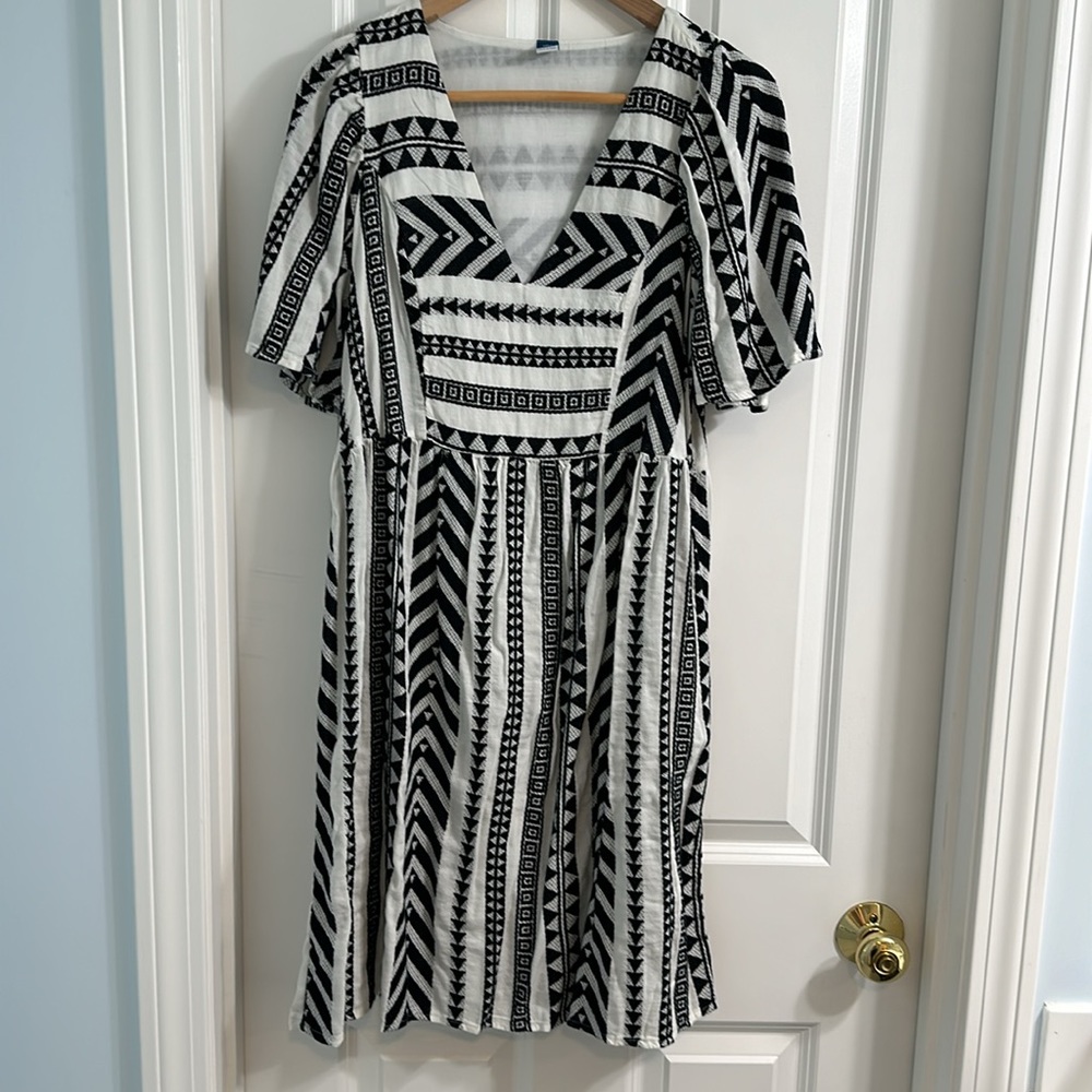 Old Navy - Small Tall - Boho Print Dress - EUC